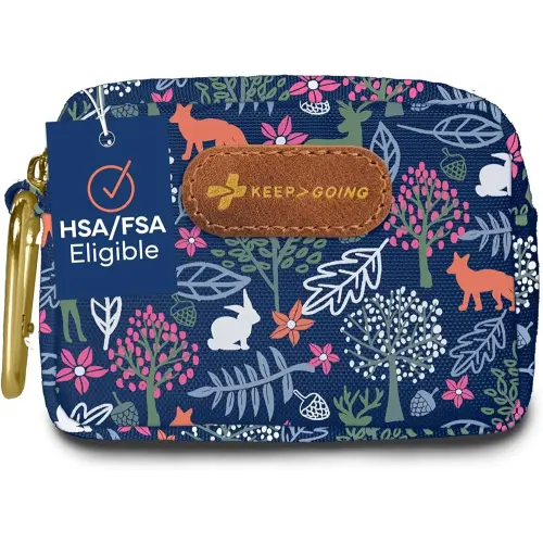 KeepGoing Small Travel First Aid Kit Kids – 60 Pc. Mini First Aid Kit for Purse, Diaper Bag, & Backpack with Latex-Free Bandages – 4 Oz., & 4.5 x 3.5 x 2 in, TSA-Approved