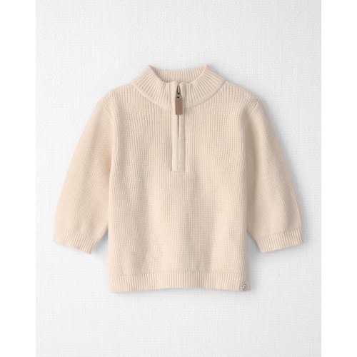 Baby Organic Cotton Quarter-Zip Pullover - Little Planet | Carter's