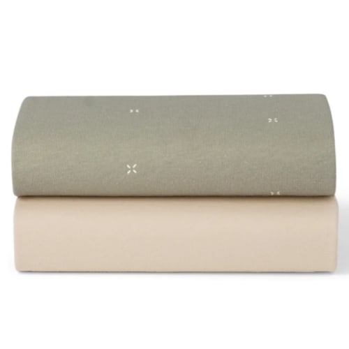 SnuzPod5 Bedside Bassinet 2 Pack Fitted Sheets