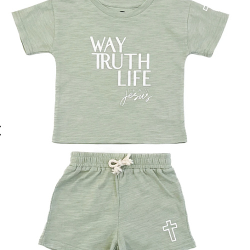 Way, Truth, Life Shorts & Tee Set – OUR HOUSE ABOVE