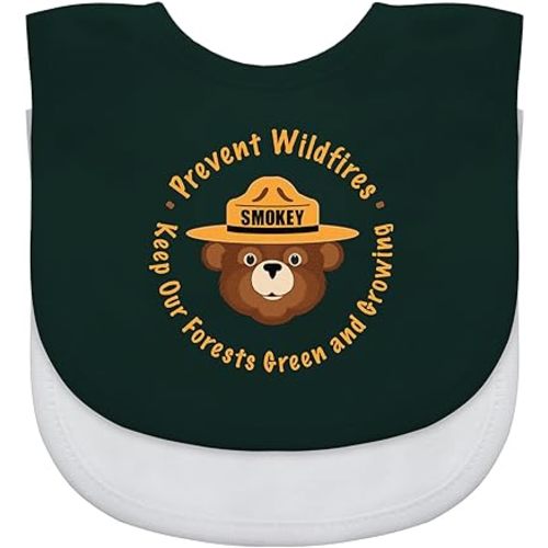 Smokey Bear Baby Bibs 2-Pack