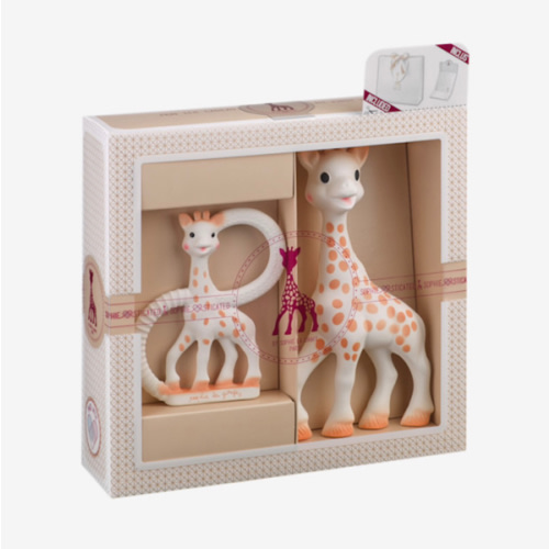 Vulli Sophiesticated Gift Set with Sophie la Girafe Teether & So'Pure Teether