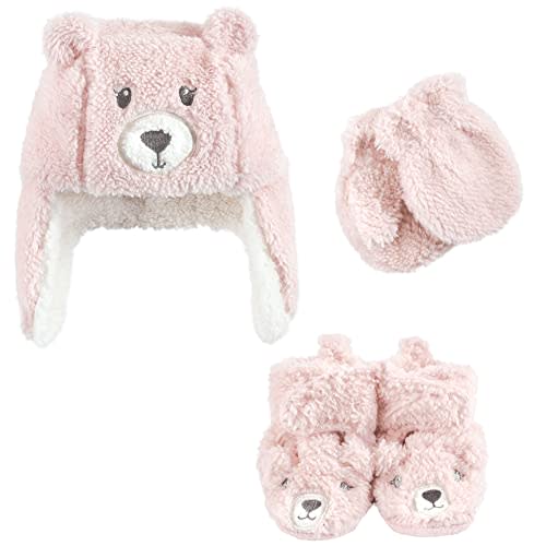 Hudson Baby Baby Hudson Baby Unisex Baby Trapper Hat, Mitten and Bootie Set