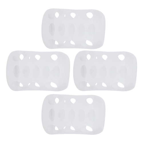 4 Pcs Silicone Baby Bottle Cover Feeding Sleeves Bottles White