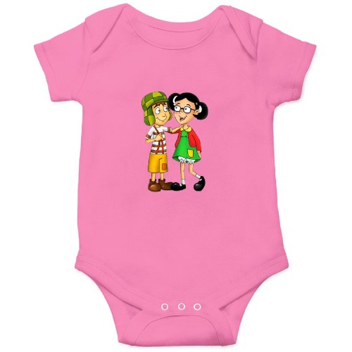 Chavo y Chilindrina Caricatura Onesies Kids's Short Sleeve Onesie 12M Raspberry sold by ErikDClayton | SKU 196601960 | Printerval