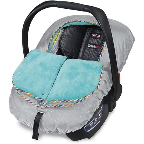 Britax B-Warm Insulated Infant Car Seat Cover, Machine Washable, Arctic Splash