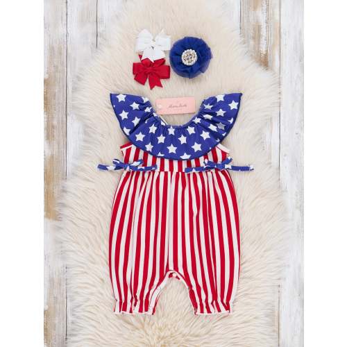 American Stars & Stripes Romper