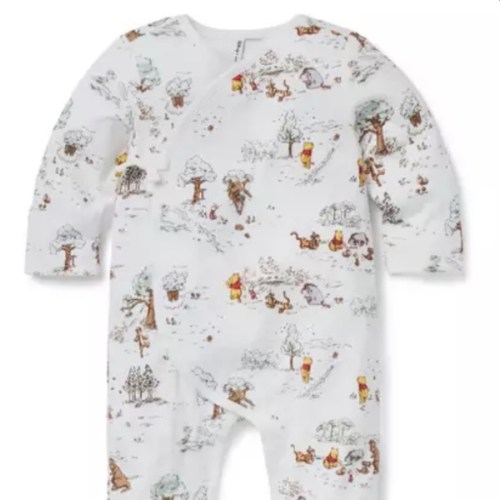 Baby Jet Ivory Toile Disney Winnie The Pooh Toile Baby Footed Wrap One-Piece by Janie and Jack