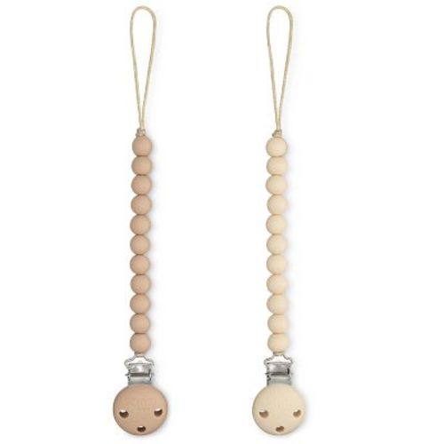 Pacifier Clip for Boys and Girls by Comfy Cubs, Color: Beige and light beige