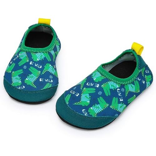 Baby Boys and Girls Swim Water Shoes Barefoot Aqua Socks Non-Slip for Beach Pool Toddler Kids