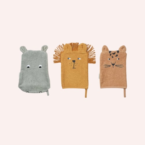 Sylvester Washcloth 3-pack - Safari Mix