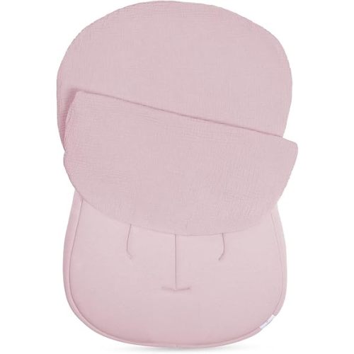 Snuggle Me Baby Lounger Muslin Cover, 100% Organic Cotton Newborn Lounger Cover, Soft and Breathable Baby Nest Slipcover for Boys Girls - Petal