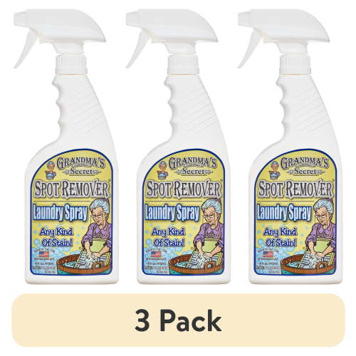 (3 pack) Grandma's Secret Spot Remover Laundry Spray, 16 Oz