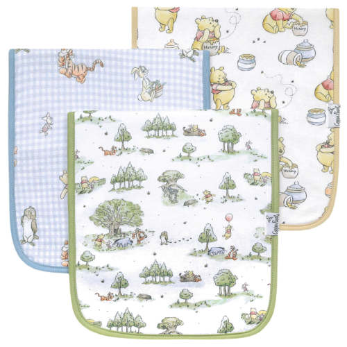 Premium Burp Cloths - Hundred Acre Wood