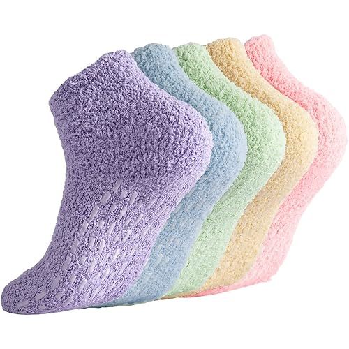 Breslatte Non Slip Hospital Socks with Grips for Women Grip Slipper Socks for Women Gifts