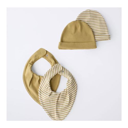 TWO-PACK OF HATS AND TWO-PACK OF BIBS - Blue | ZARA United States