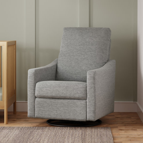 daVinci Jonah Manual Swivel Recliner - Frost Grey
