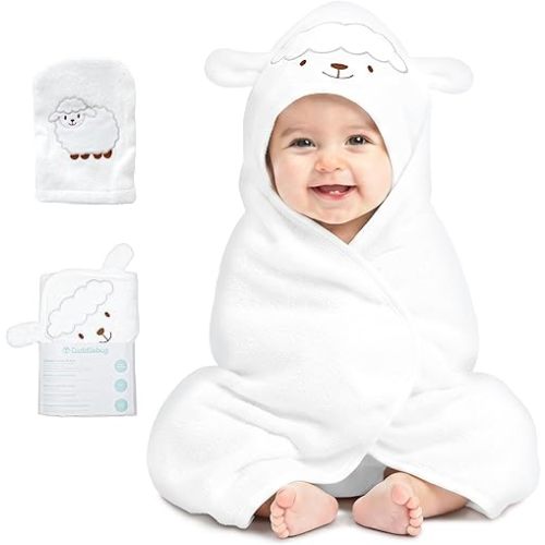 CuddleBug Hooded Baby Bath Towel
