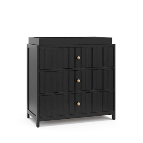 Graco Teddi 3 Drawer Chest with Changing Table Topper, Olive