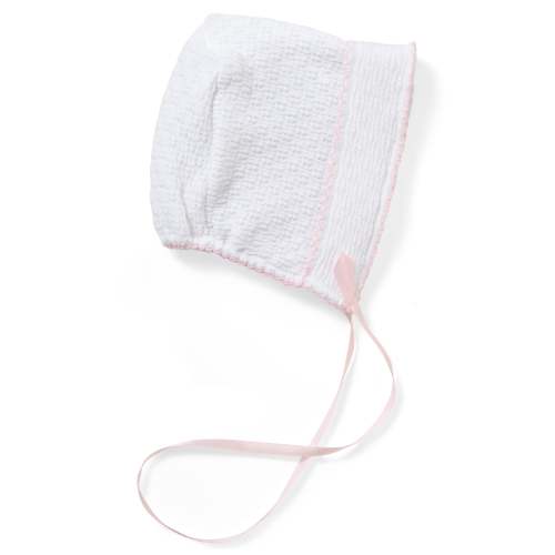 Paty Knit Classic Bonnet with Satin Ribbon - PatyInc