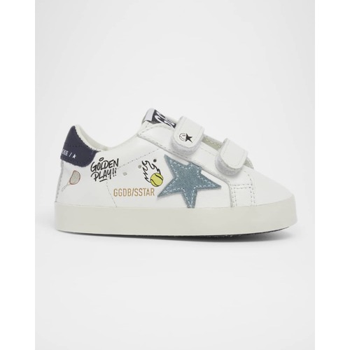 Kid's Old School Nappa Leather and Suede Sneakers, Baby