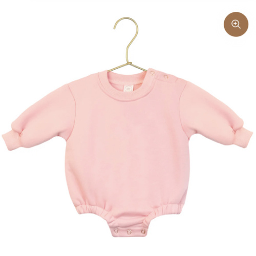 Sweatshirt Romper - Bubblegum, 6-12 Months