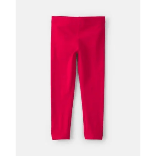 Toddler Girl Cotton Pull-On Stretch Leggings - Red | Carter's