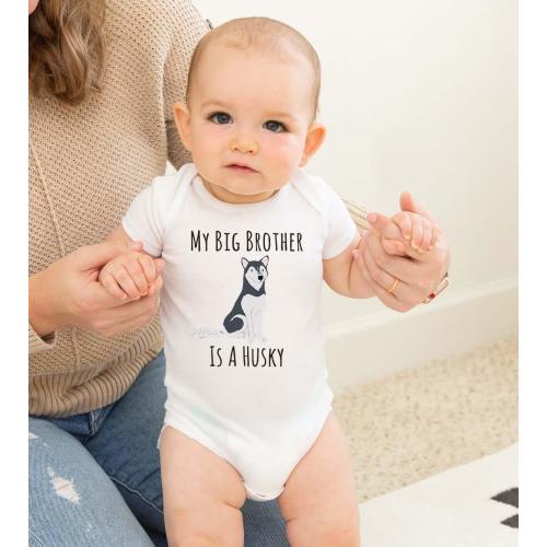 Husky Baby Onesies® Brand, new born baby clothes, baby shower gift, cute dog baby bodysuit, gift for new baby