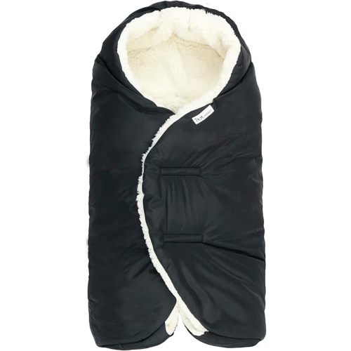 7AM Baby Car Seat Blanket - Multifunctional Car Seat Cover for Baby Boy & Girl, Winter Stroller & Car Seat Swaddle Blankets for Babies, Micro-Fleece & Plush Lined Warm Carseat Cover | Nido (Small)