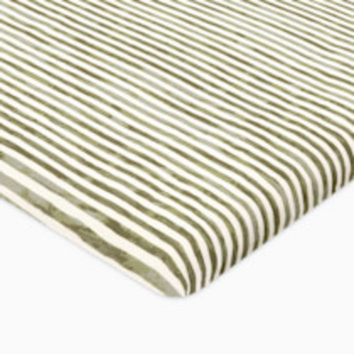 babyletto All-Stages Organic Brushed Cotton Bassinet Sheet - Juniper Stripe