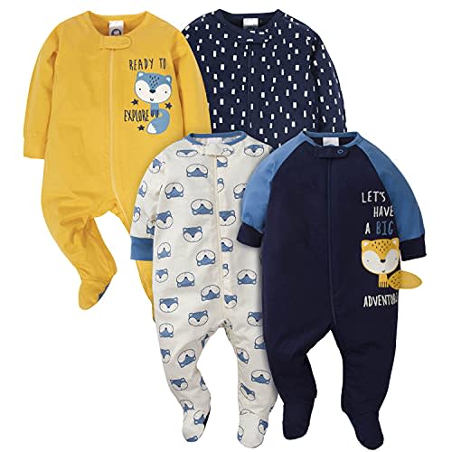 Gerber Baby Boys 4 Pack Sleep 'N Play Footie