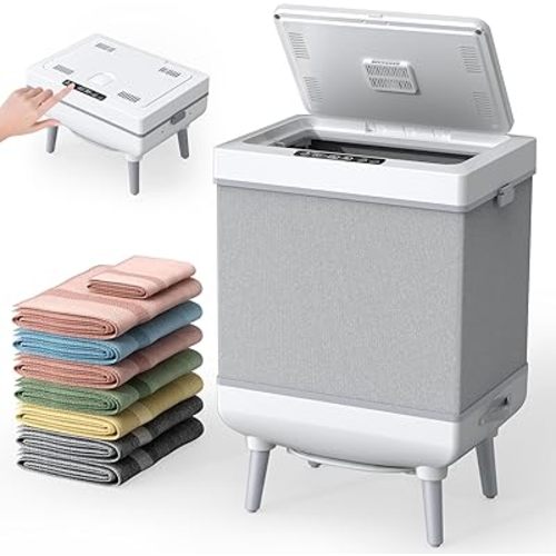 Towel Warmer, 35L Large Foldable Towel Warmers for Bathroom, Dual-Mode Blanket Warmer with Safety Lock, Timer, and Auto Shut-Off, Fits Up to 3 Oversized 40"X70" Towels, for Home & Loved Ones