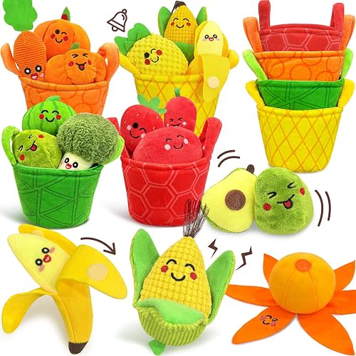 Montessori Toys for 1 Year Old Boy Girl, Baby Sensory Toys, 16PCS Play Food