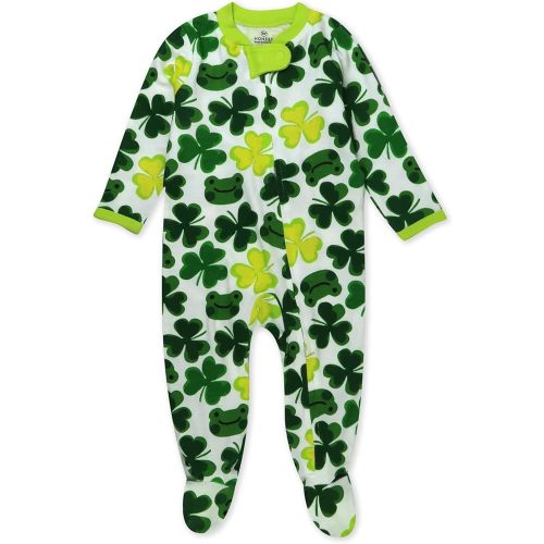HonestBaby Baby Celebration Sleep & Play Footed One-Piece Pajama Sleeper 100% Organic Cotton