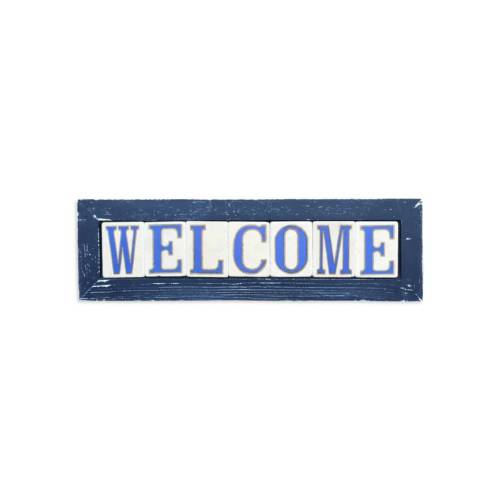 Welcome Framed Tile Sign