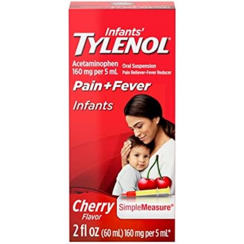 Tylenol Infants Acetaminophen Liquid Medicine, Cherry, 2 fl. oz