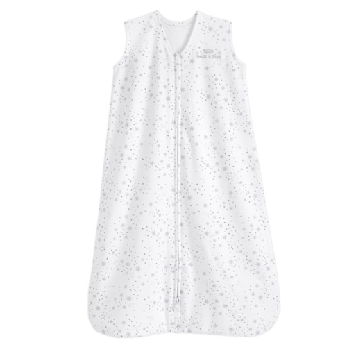 Midnight Moons Gray Cotton Wearable Baby Blanket M | HALO