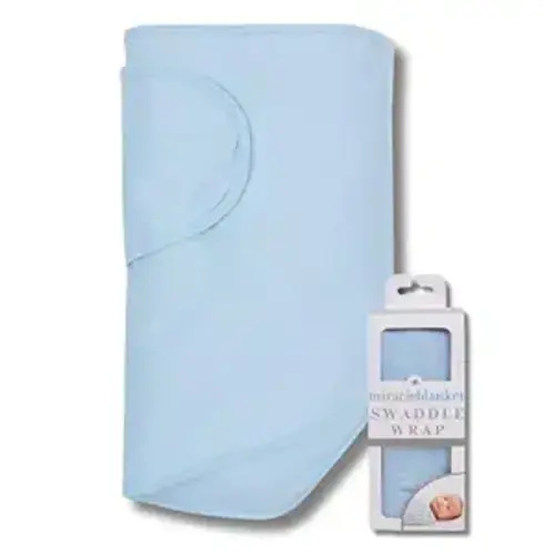 Swaddle Wrap – Help Your Newborn Sleep Longer – Soft & Secure Sleep Sack for Infants – Easy-to-Use Swaddling Blanket for a Calm Baby (Blue)