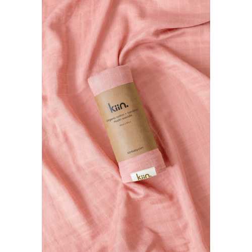 Organic Muslin Swaddle - Peony – Kiin ®
