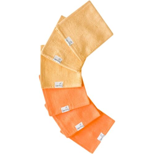 Copper Pearl 6 Ultra Soft Baby Bath Washcloths Premium Large Soft Skip 11" x 11" Towels