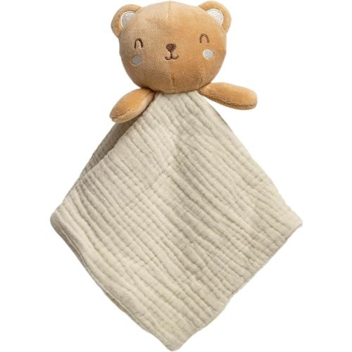 Pearhead Fox Baby Lovey, Organic Cotton Muslin Security Blanket | Woodland Snuggle Toy, Nursery Keepsake, Breathable & Soft, Gender Neutral, Newborn or Baby Gift