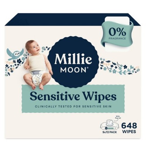 Millie Moon Sensitive Wipes - 648ct