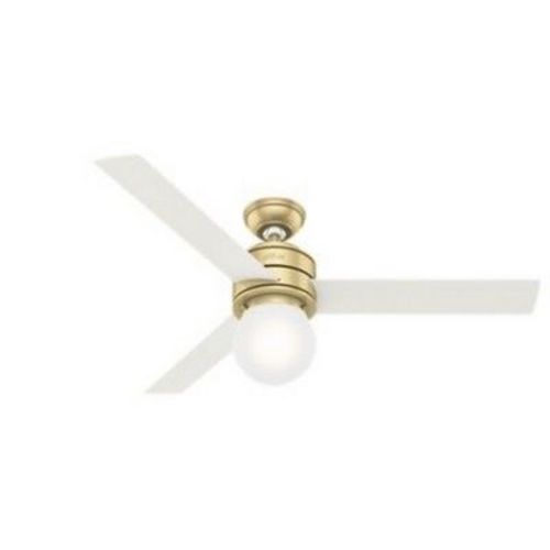 Hunter Fans 52" Allison Lighted Ceiling Fan Modern Brass Finish with Integrated LED and Handheld Control