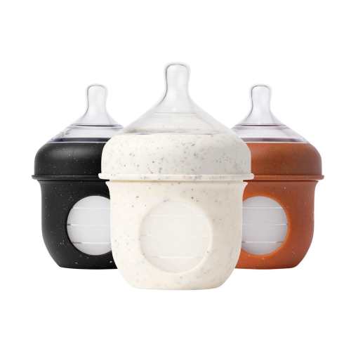 Boon Nursh Silicone Bottle 4oz Speckled - 3 Pack