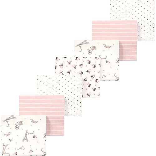 Luvable Friends Little Treasure Flannel Receiving Blankets 7pk