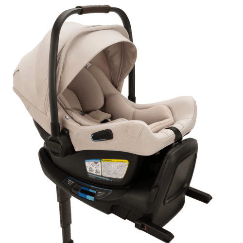 Nuna PIPA Aire RX Infant Car Seat with RELX base  - Biscotti