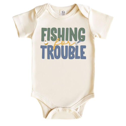 Fishing For Trouble Graphic Bodysuit | Natural