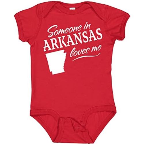 inktastic Someone in Arkansas Loves Me Baby Bodysuit