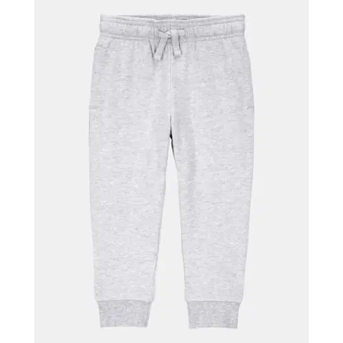 Toddler Boy Pull-On Drawstring Joggers - Grey | Carter's