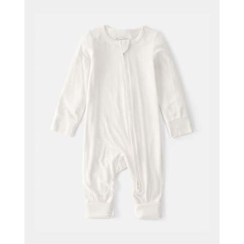 Baby 2-Way Zip PurelySoft Sleep & Play Pajama - Cream | Carter's